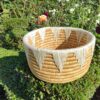 Handcrafted Portable Baskets Embellished with Wool - Image 2